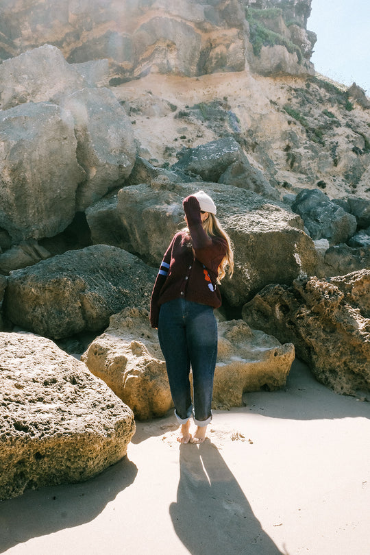 Late bloomer cardigan - plum