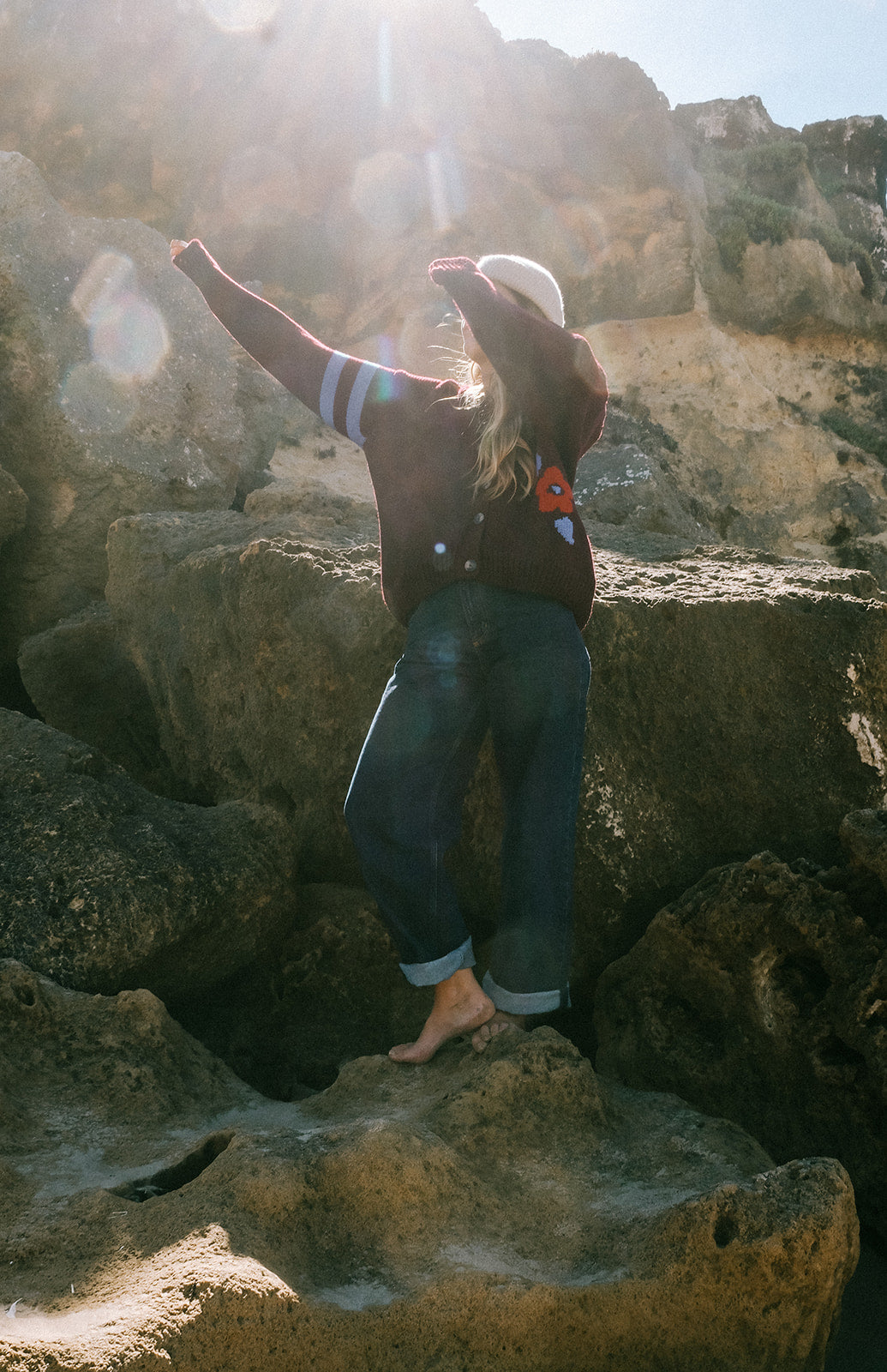 Late bloomer cardigan - plum
