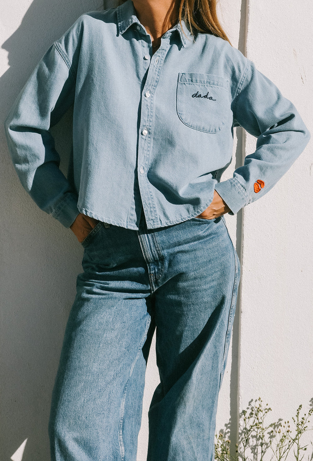 PRE-ORDER Denim crush shirt