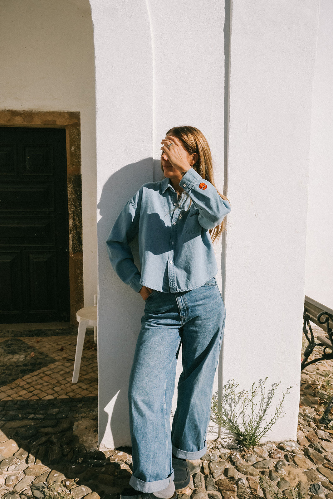 PRE-ORDER Denim crush shirt