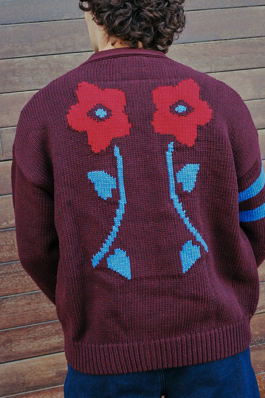 Late bloomer cardigan - plum