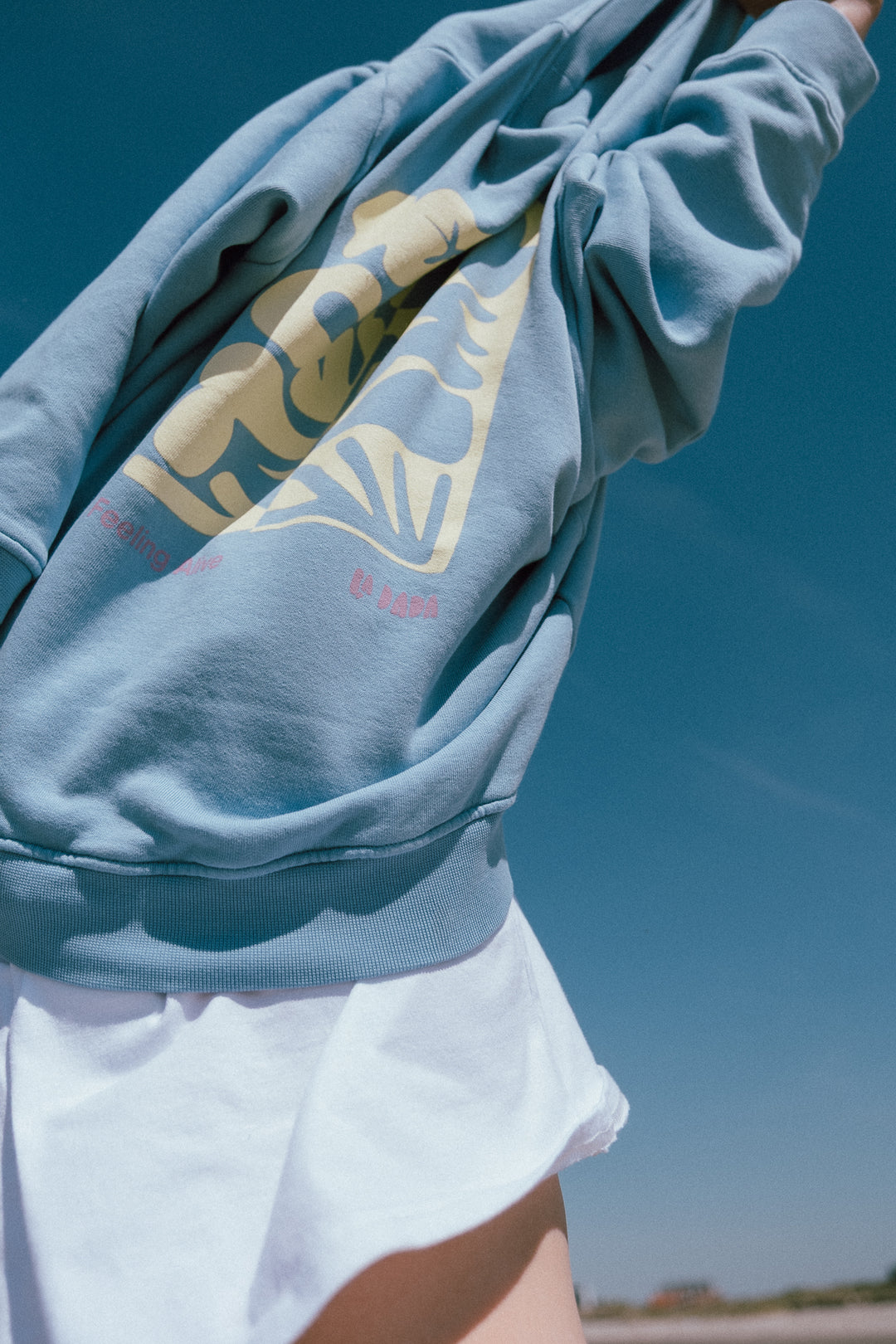 Feeling Alive Sweatshirt - Sky - kids
