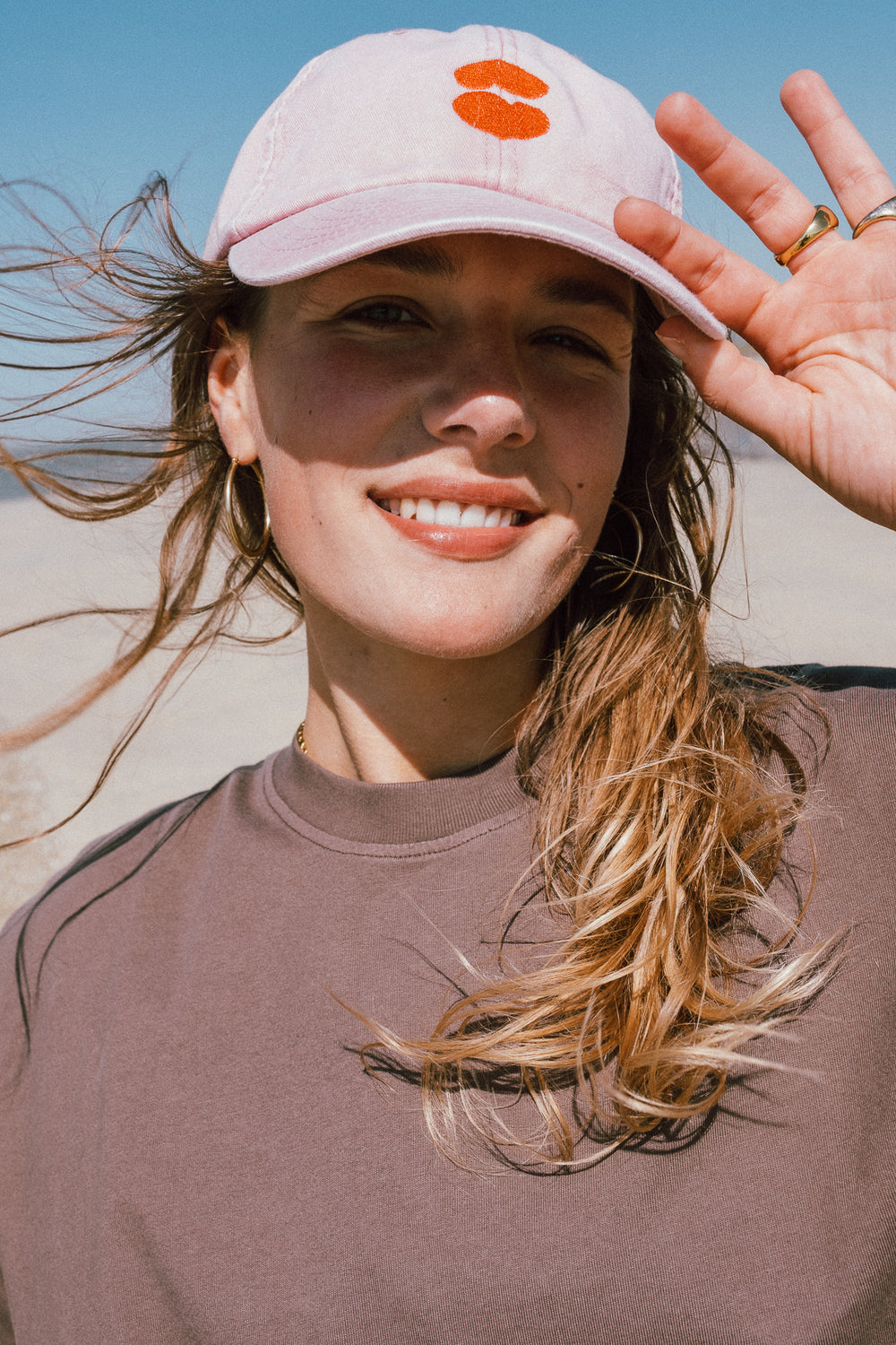 Dada Cap - Pink Hearts