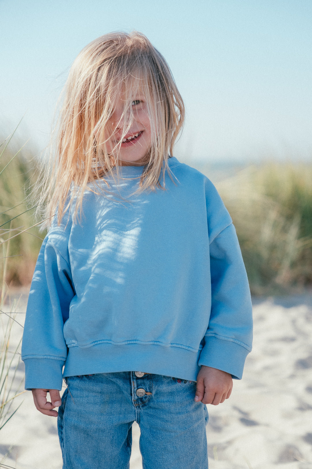 Feeling Alive Sweatshirt - Sky - kids